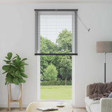 Vidaxl venetiaanse jaloezie zilvergrijs 213 x 90 cm 25 mm pvc