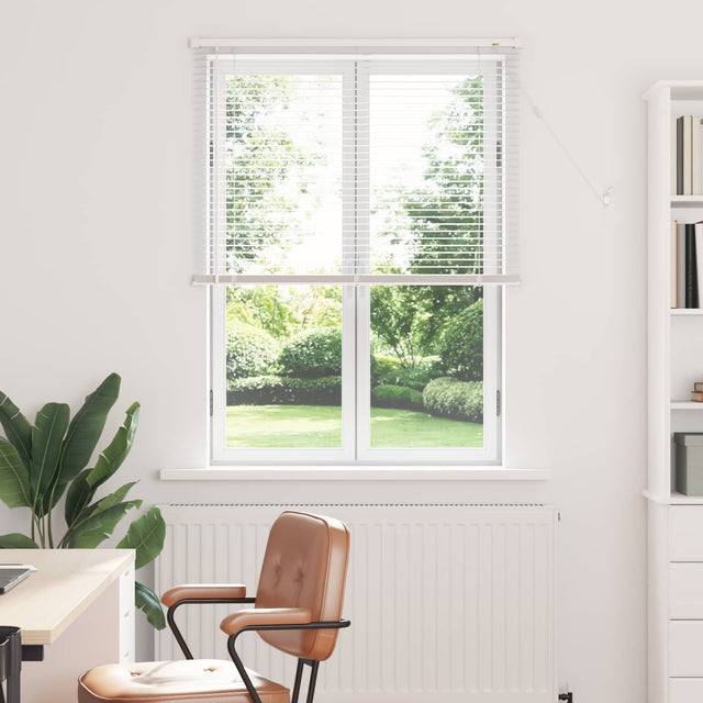 Vidaxl venetiaanse jaloezie wit 150 x 70 cm 25 mm pvc