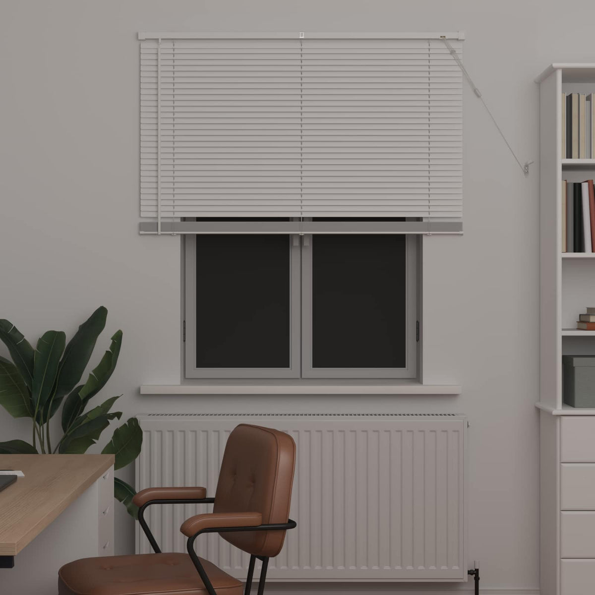 Vidaxl venetiaanse jaloezie wit 150 x 110 cm 25 mm pvc