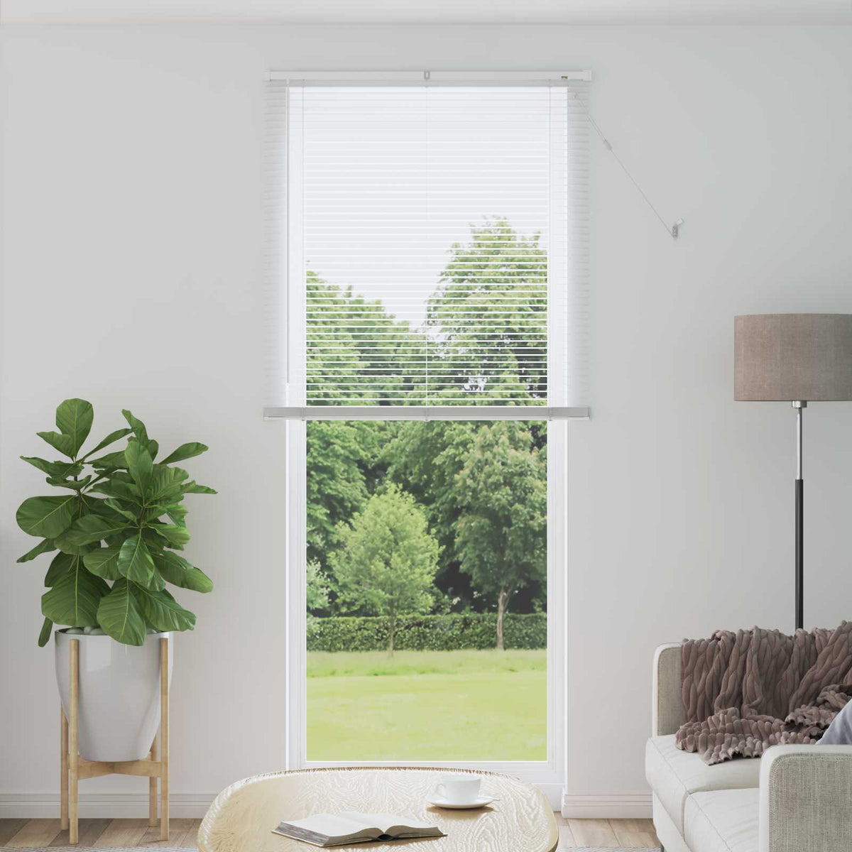 Vidaxl venetiaanse jaloezie wit 213 x 80 cm 25 mm pvc