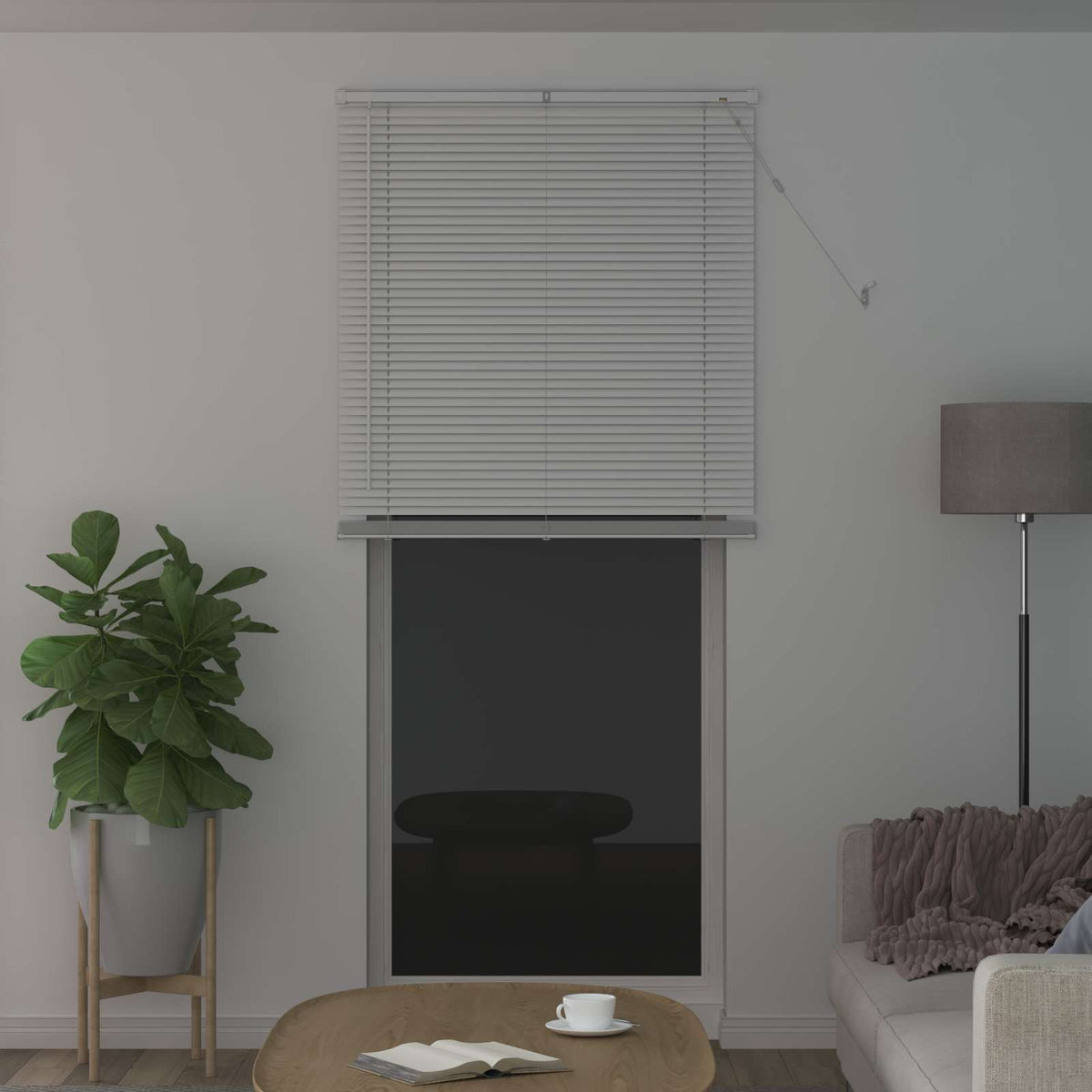 Vidaxl venetiaanse jaloezie wit 213 x 80 cm 25 mm pvc