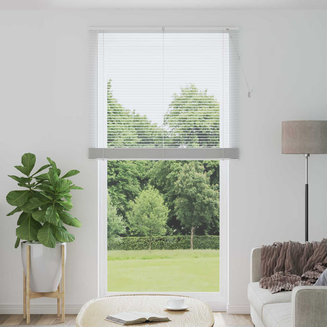 Vidaxl venetiaanse jaloezie wit 213 x 110 cm 25 mm pvc