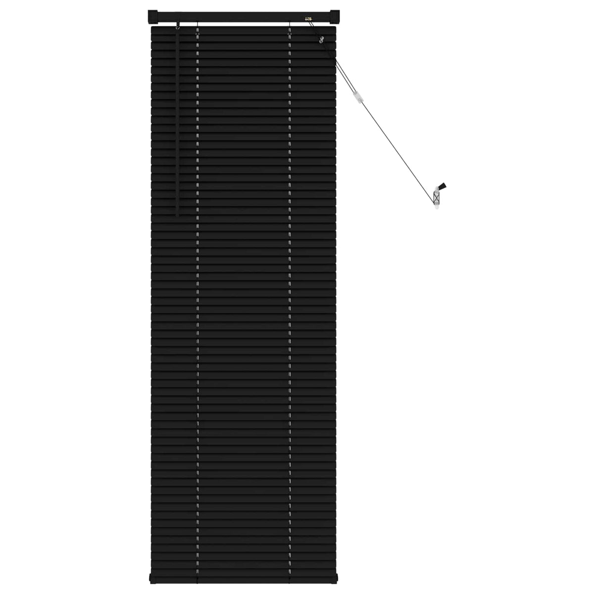 Vidaxl venetiaanse jaloezie zwart 150 x 40 cm 25 mm pvc