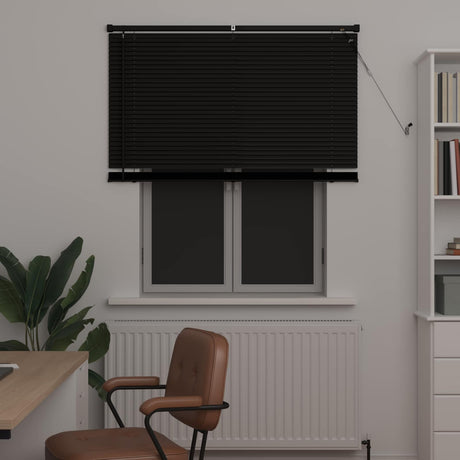 Vidaxl venetiaanse jaloezie zwart 150 x 120 cm 25 mm pvc