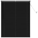 Vidaxl venetiaanse jaloezie zwart 150 x 120 cm 25 mm pvc