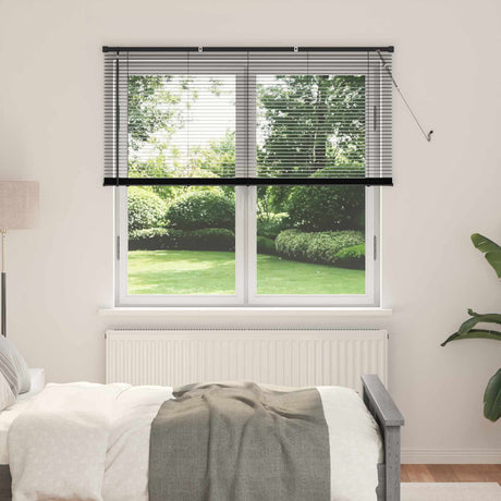 Vidaxl venetiaanse jaloezie zwart 150 x 150 cm 25 mm pvc