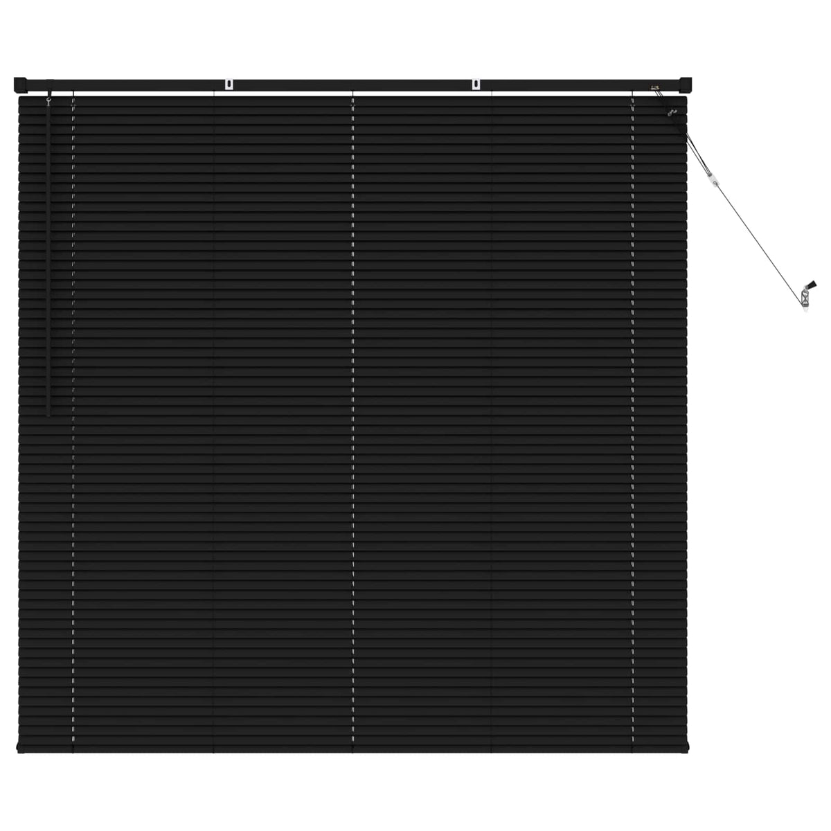 Vidaxl venetiaanse jaloezie zwart 150 x 150 cm 25 mm pvc
