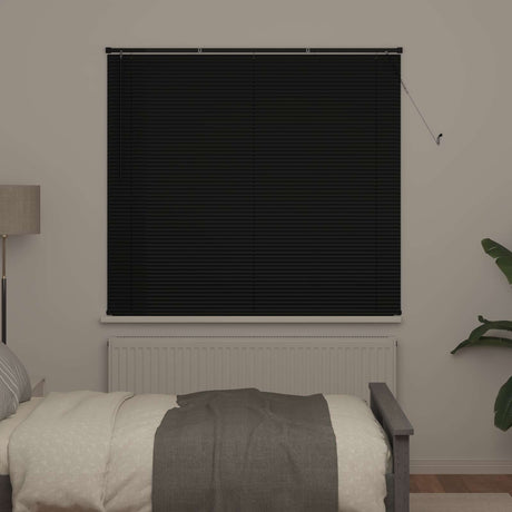 Vidaxl venetiaanse jaloezie zwart 150 x 160 cm 25 mm pvc