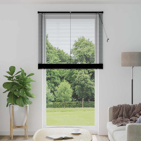 Vidaxl venetiaanse jaloezie zwart 213 x 110 cm 25 mm pvc