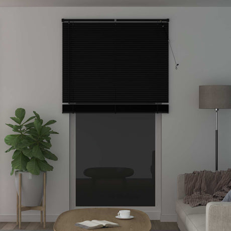 Vidaxl venetiaanse jaloezie zwart 213 x 110 cm 25 mm pvc