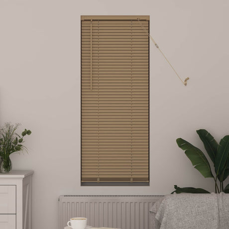 Vidaxl venetiaanse jaloezie lichtbruin met patroon 150 x 40 cm 25 mm