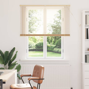 Vidaxl venetiaanse jaloezie lichtbruin met patroon 150 x 110 cm 25 mm