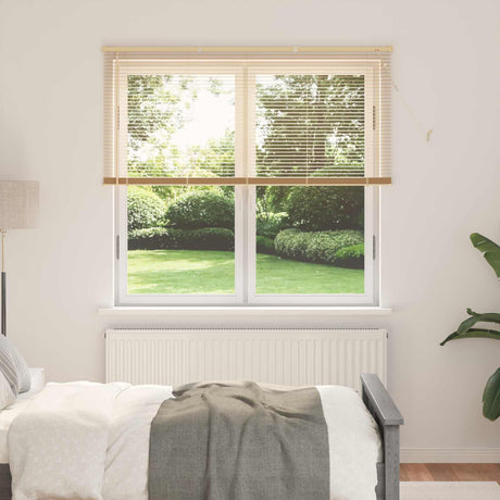 Vidaxl venetiaanse jaloezie lichtbruin met patroon 150 x 160 cm 25 mm