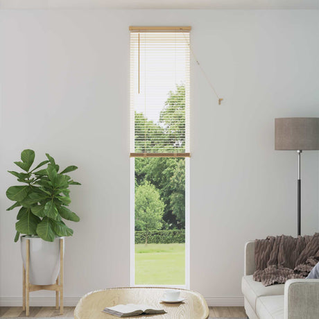 Vidaxl venetiaanse jaloezie lichtbruin met patroon 213 x 50 cm 25 mm