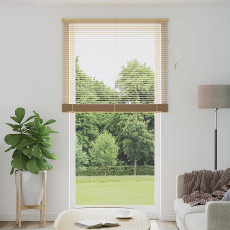 Vidaxl venetiaanse jaloezie lichtbruin met patroon 213 x 110 cm 25 mm