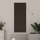 Vidaxl venetiaanse jaloezie donkerbruin met patroon 150 x 40 cm 25 mm