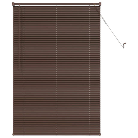 Vidaxl venetiaanse jaloezie donkerbruin met patroon 150 x 70 cm 25 mm