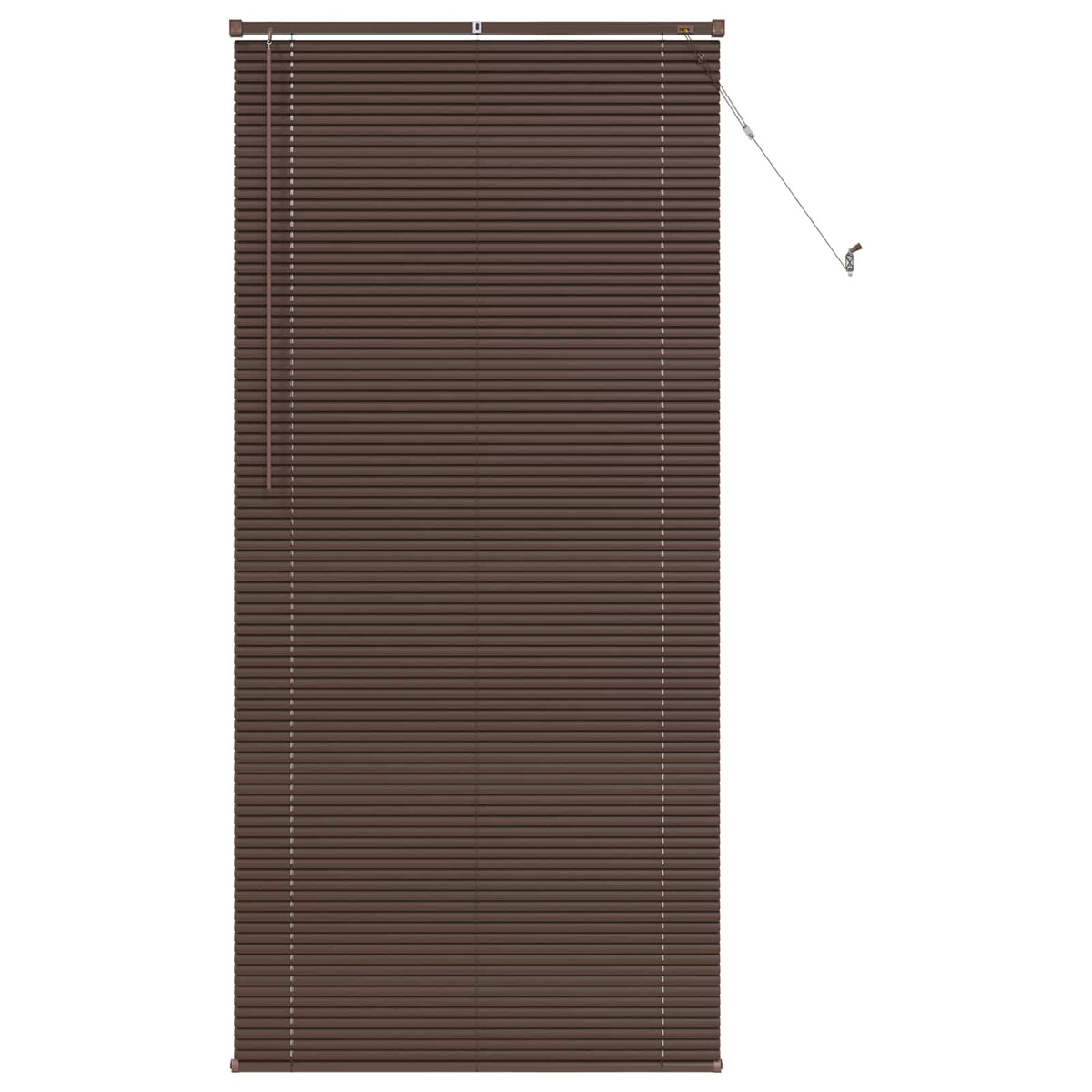 Vidaxl venetiaanse jaloezie donkerbruin met patroon 213 x 90 cm 25 mm