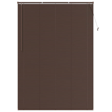 Vidaxl venetiaanse jaloezie donkerbruin met patroon 213 x 130 cm 25 mm