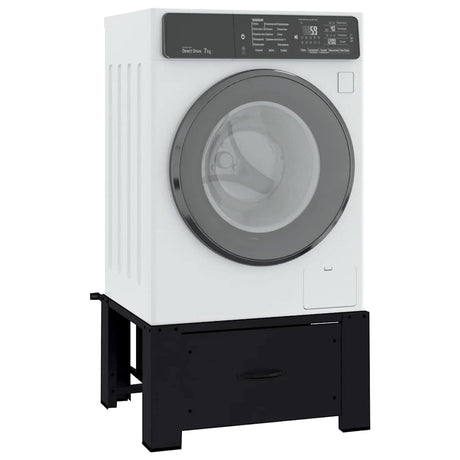 Vidaxl wasmachineverhoger zwart 64 x 55 x 32,5 cm staal