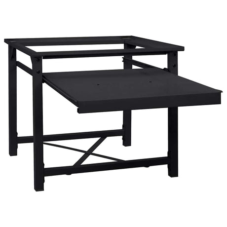 Vidaxl wasmachineverhoger zwart 60 x 56 x 52 cm staal