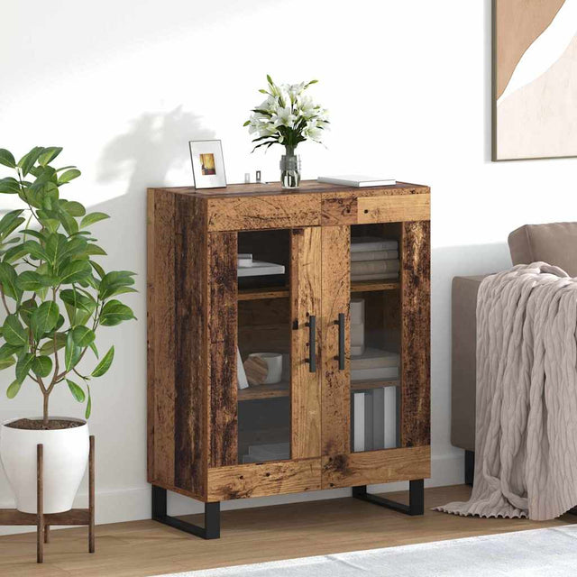 Vidaxl dressoir oud hout 69,5 x 34 x 90 cm bewerkt hout