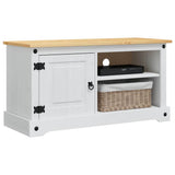 Vidaxl tv-kast corona 100 x 40 x 52 cm wit massief grenenhout
