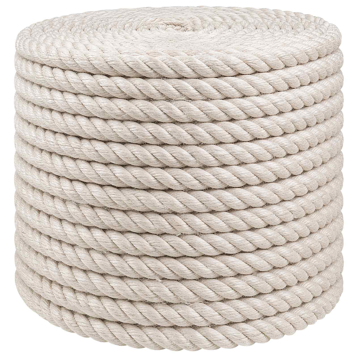 Vidaxl jute touw 12 mm wit 100% tossa jute