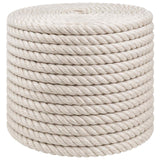 Vidaxl jute touw 12 mm wit 100% tossa jute