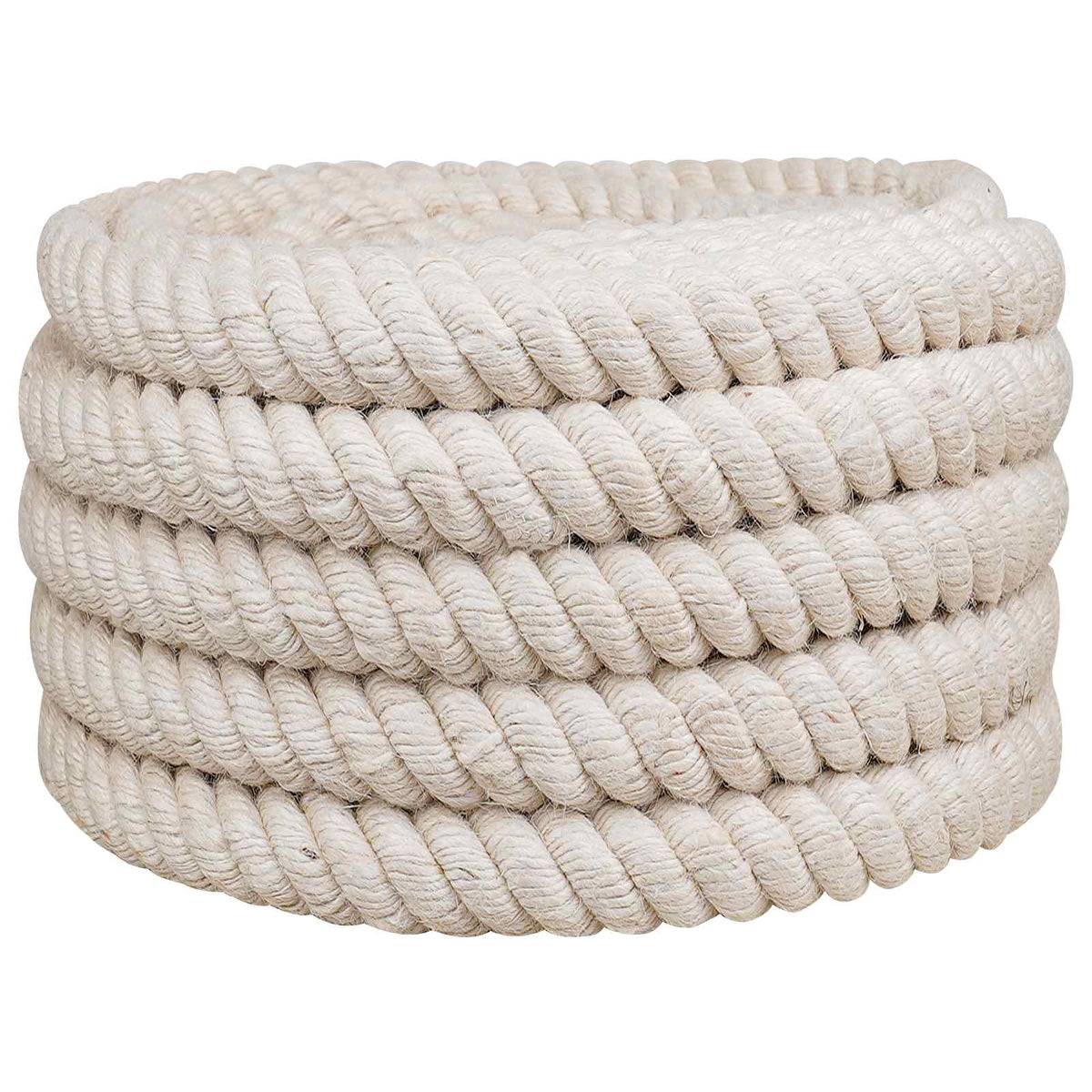 Vidaxl jute touw 60 mm wit 100% tossa jute