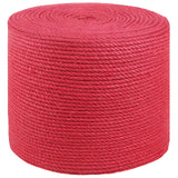 Vidaxl jute touw 6 mm rood 100% tossa jute