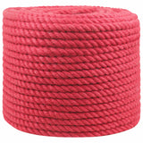 Vidaxl jute touw 14 mm rood 100% tossa jute