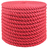 Vidaxl jute touw 20 mm rood 100% tossa jute