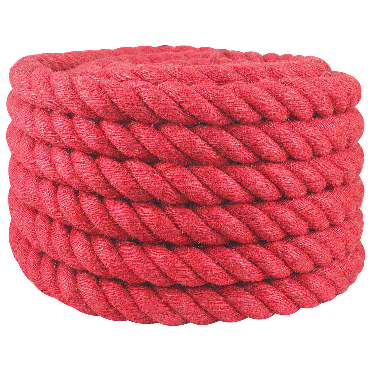 Vidaxl jute touw 60 mm rood 100% tossa jute