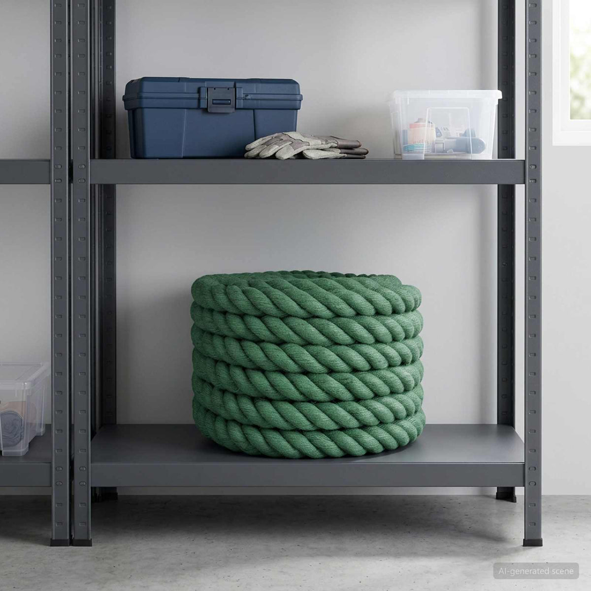 Vidaxl jute touw 30 mm groen 100% tossa jute