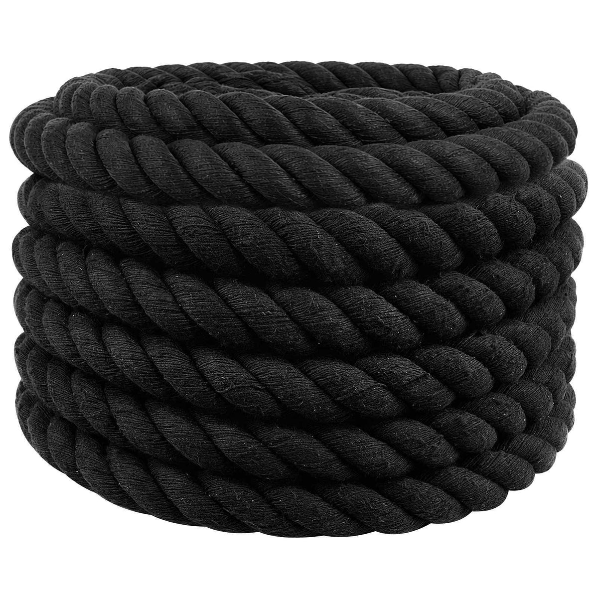 Vidaxl katoenen touw 36 mm 5 m zwart 100% katoen