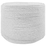 Vidaxl katoenen touw 6 mm 25 m wit 100% katoen