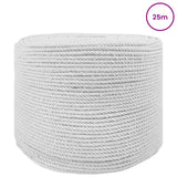 Vidaxl katoenen touw 6 mm 25 m wit 100% katoen