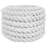 Vidaxl katoenen touw 40 mm 5 m wit 100% katoen