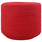 Vidaxl katoenen touw 8 mm 25 m rood 100% katoen