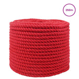Vidaxl katoenen touw 14 mm 250 m rood 100% katoen