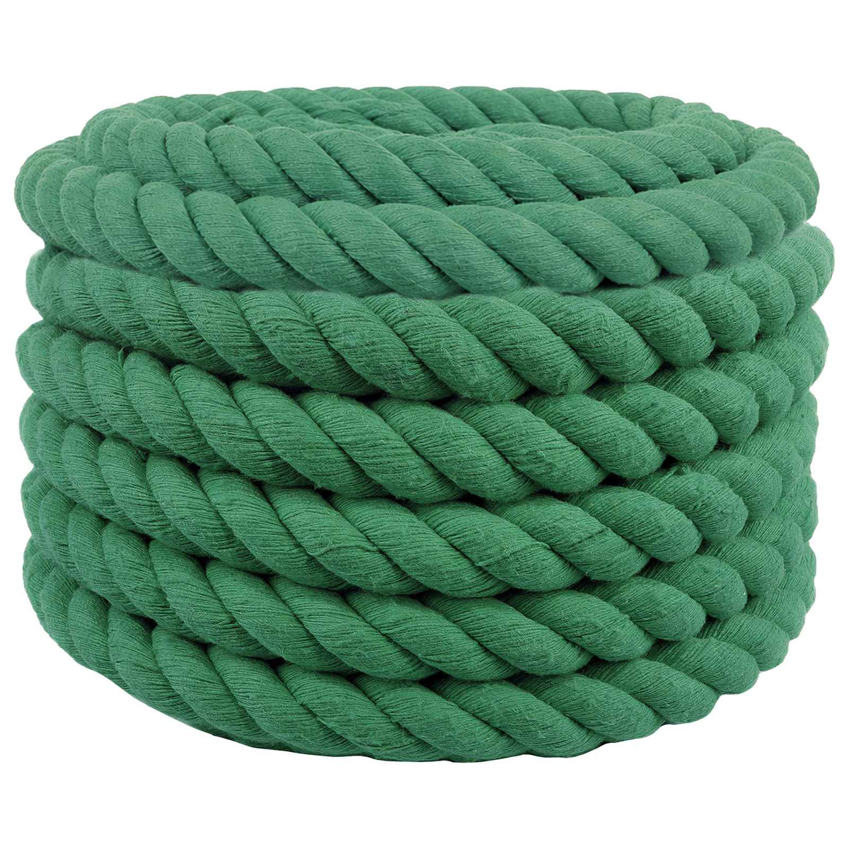 Vidaxl katoenen touw 60 mm 10 m groen 100% katoen