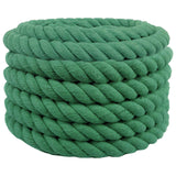 Vidaxl katoenen touw 60 mm 10 m groen 100% katoen
