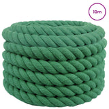 Vidaxl katoenen touw 60 mm 10 m groen 100% katoen