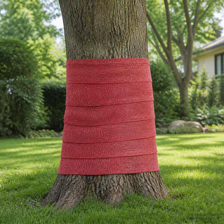 Vidaxl jute rol 100 x 1500 cm rood