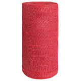 Vidaxl jute rol 25 x 1000 cm rood