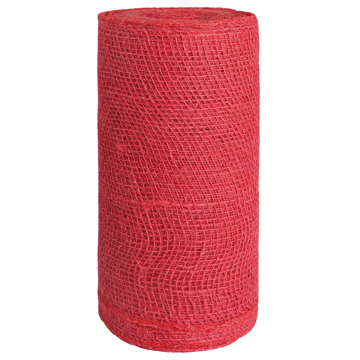 Vidaxl jute rol 25 x 1500 cm rood