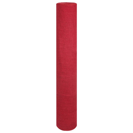 Vidaxl jute rol 100 x 1000 cm rood
