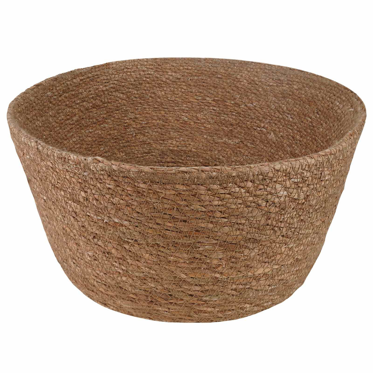 Vidaxl plantenpot met handvatten naturel ø 22 x 20 cm 100% zeegras