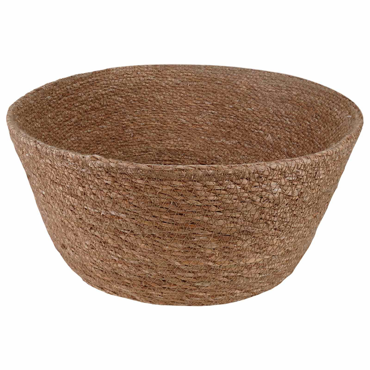 Vidaxl plantenpot met handvatten naturel ø 32 x 32 cm 100% zeegras